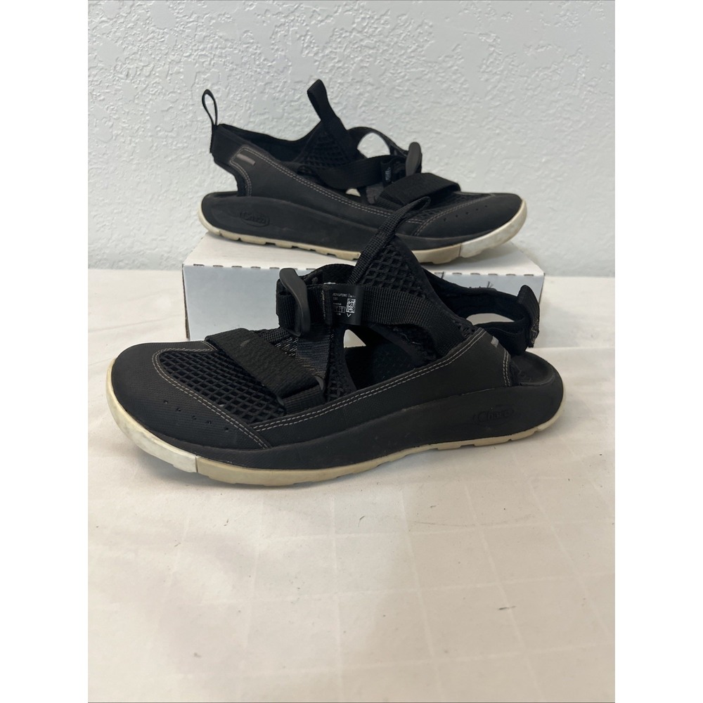 Chaco Womens Sport Sandals Black J107030 Mesh Ankle Strap Buckle Adjustable Sz 7